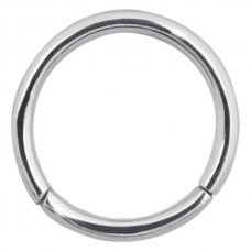 Steel Basicline® - Scharnier/ Hinged Smooth Segment Ring  1,0 mm